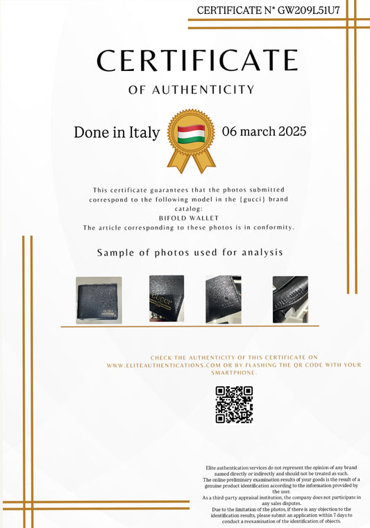 AUTHENTICITY CERTIFICATE