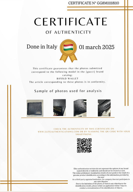 AUTHENTICITY CERTIFICATE