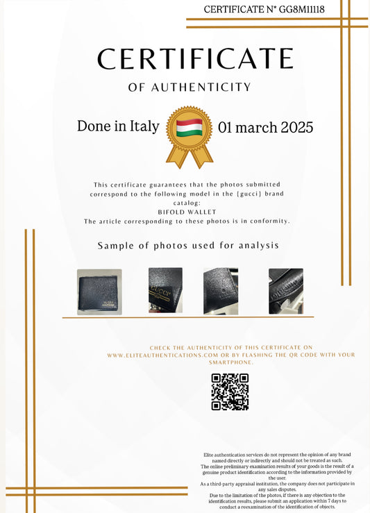 AUTHENTICITY CERTIFICATE
