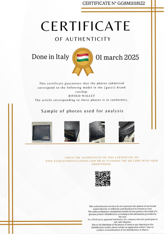 AUTHENTICITY CERTIFICATE