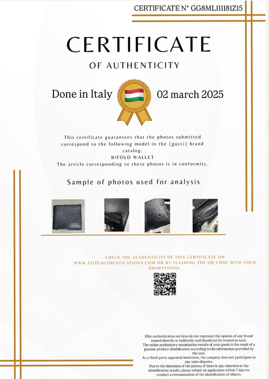 AUTHENTICITY CERTIFICATE