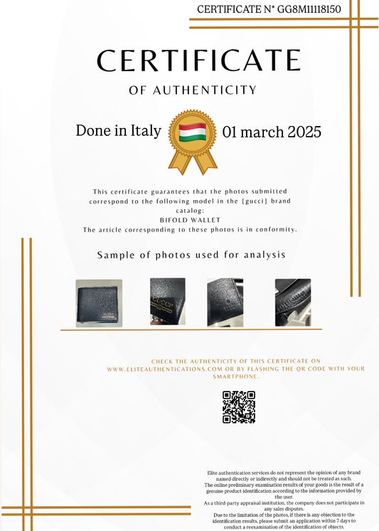 AUTHENTICITY CERTIFICATE