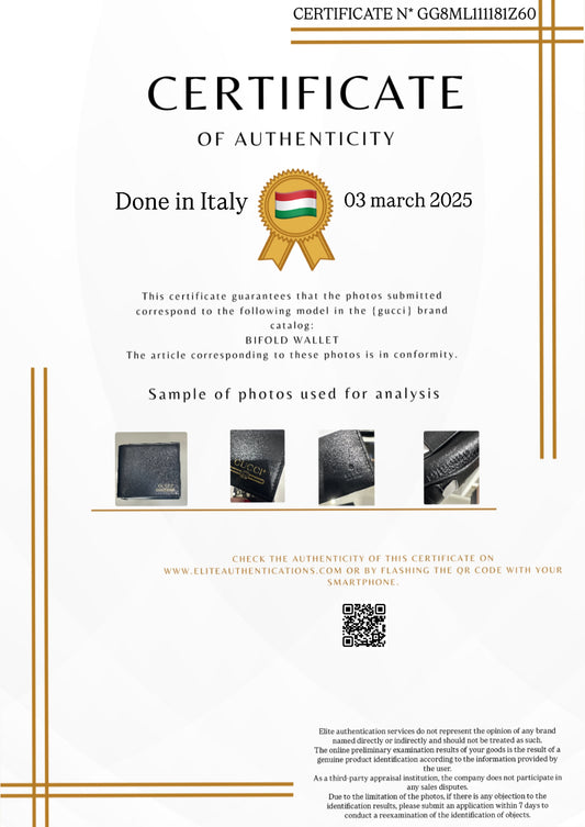 AUTHENTICITY CERTIFICATE