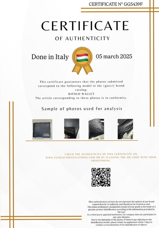 AUTHENTICITY CERTIFICATE