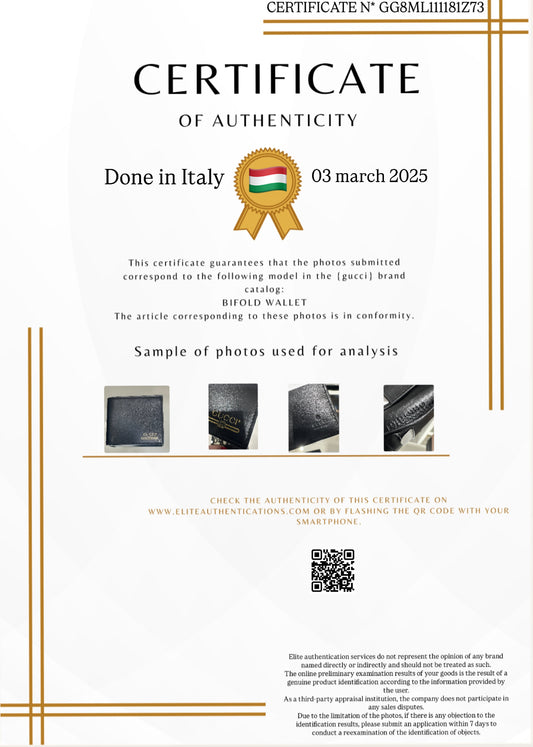 AUTHENTICITY CERTIFICATE