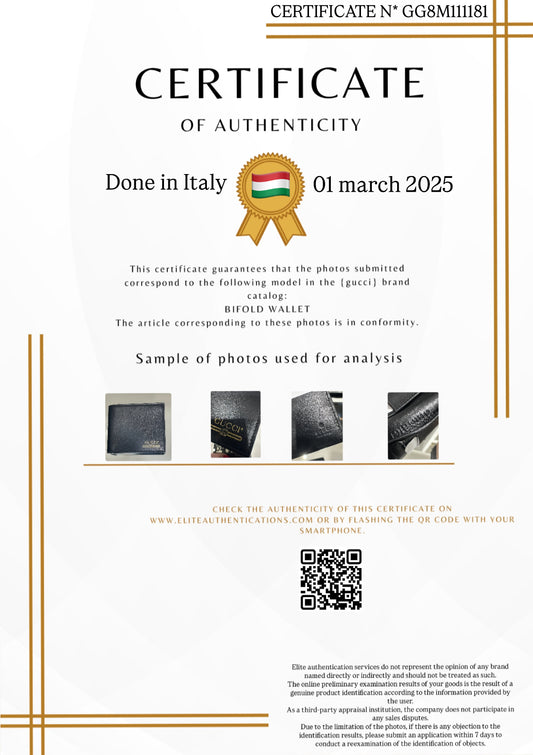 AUTHENTICITY CERTIFICATE