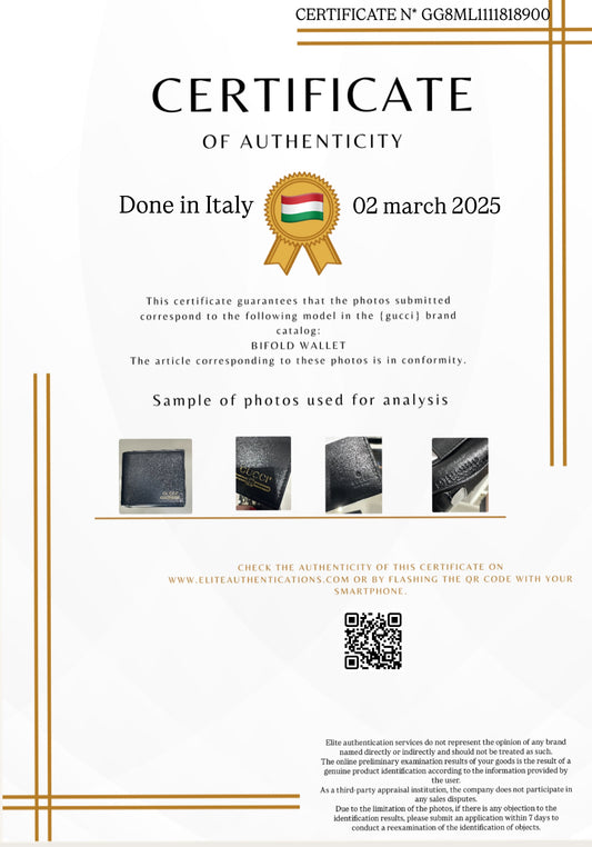 AUTHENTICITY CERTIFICATE
