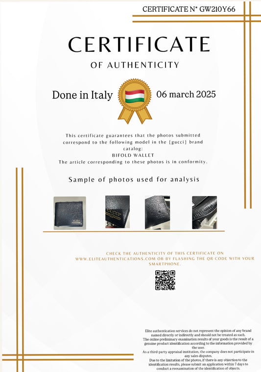 AUTHENTICITY CERTIFICATE
