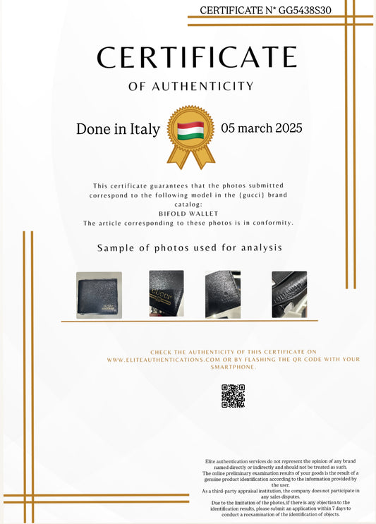 AUTHENTICITY CERTIFICATE