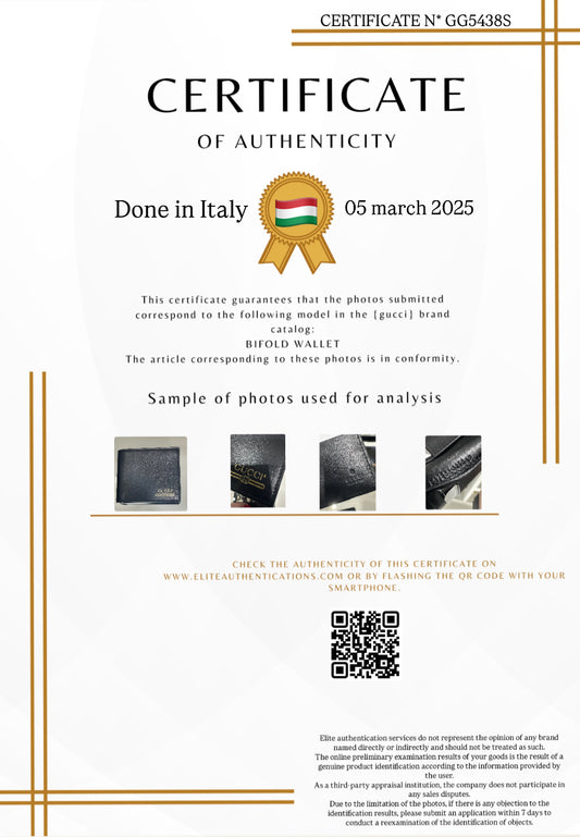 AUTHENTICITY CERTIFICATE