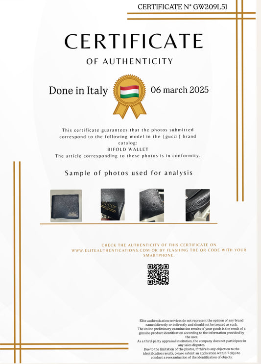 AUTHENTICITY CERTIFICATE