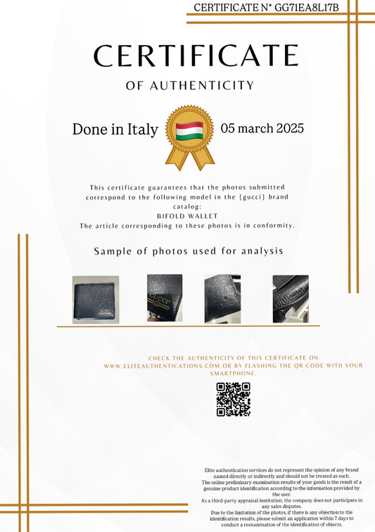 AUTHENTICITY CERTIFICATE