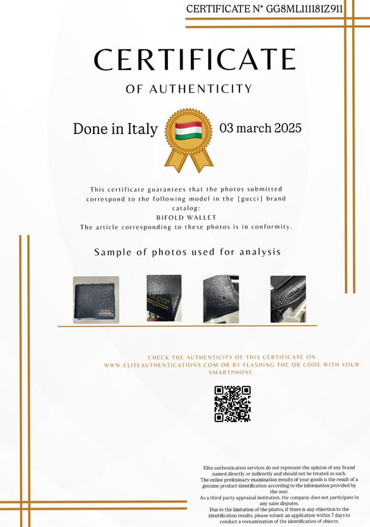 AUTHENTICITY CERTIFICATE