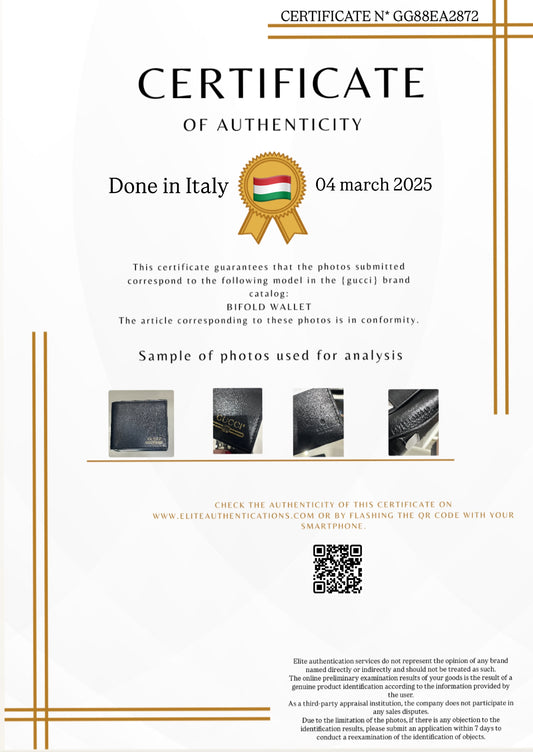 AUTHENTICITY CERTIFICATE