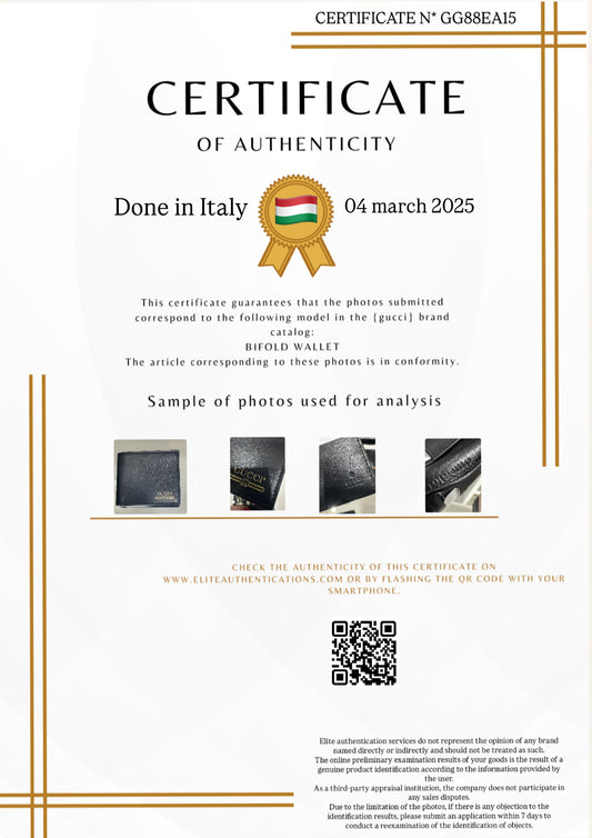 AUTHENTICITY CERTIFICATE