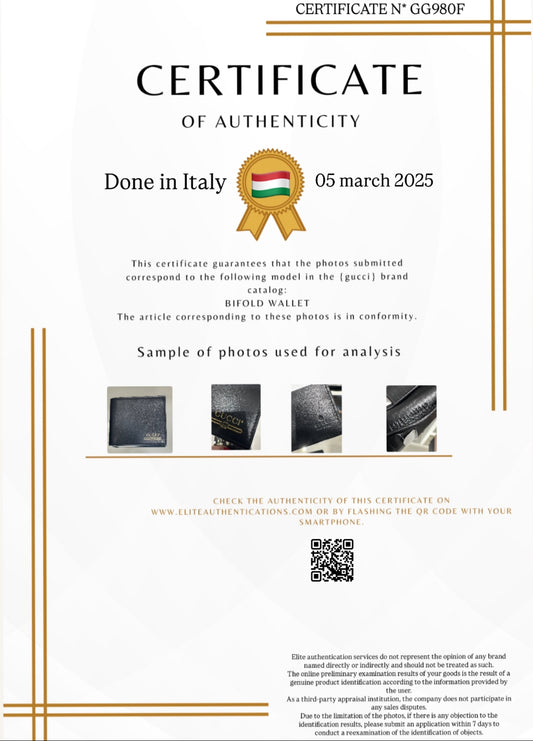 AUTHENTICITY CERTIFICATE