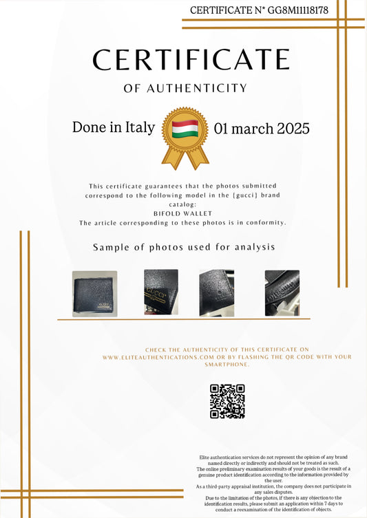 AUTHENTICITY CERTIFICATE