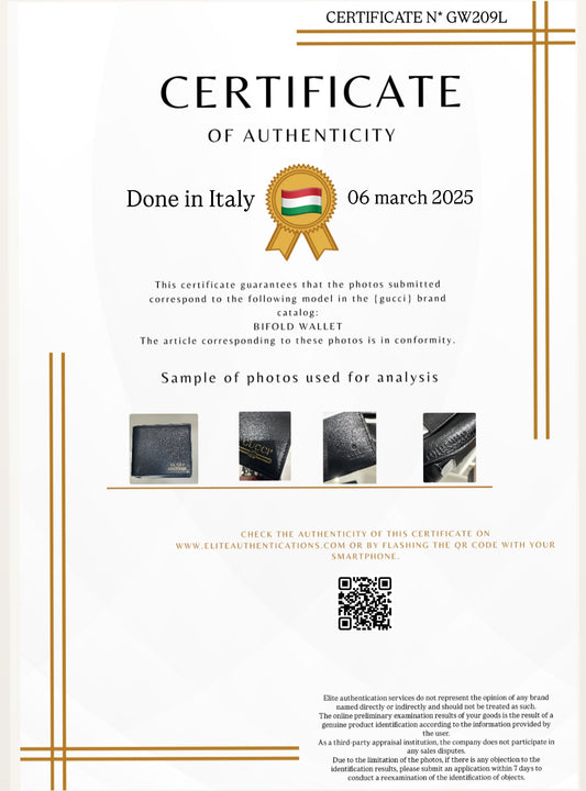 AUTHENTICITY CERTIFICATE