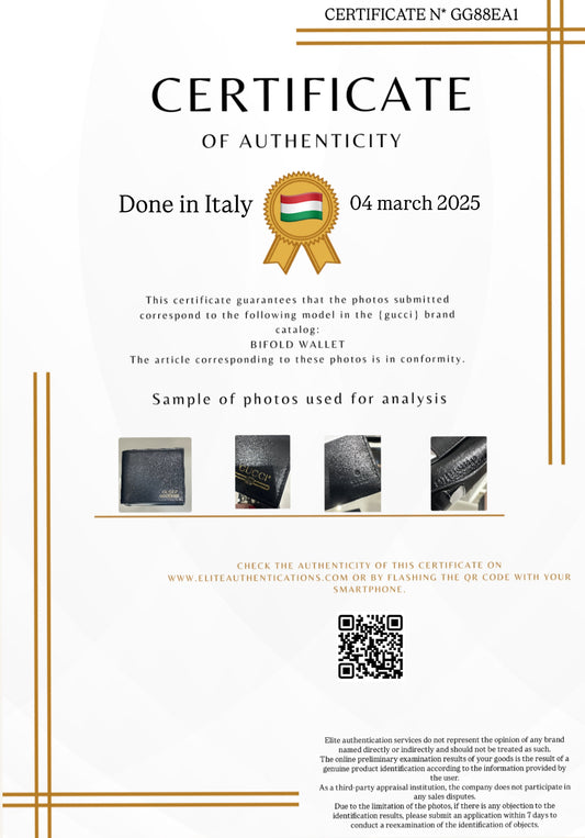 AUTHENTICITY CERTIFICATE