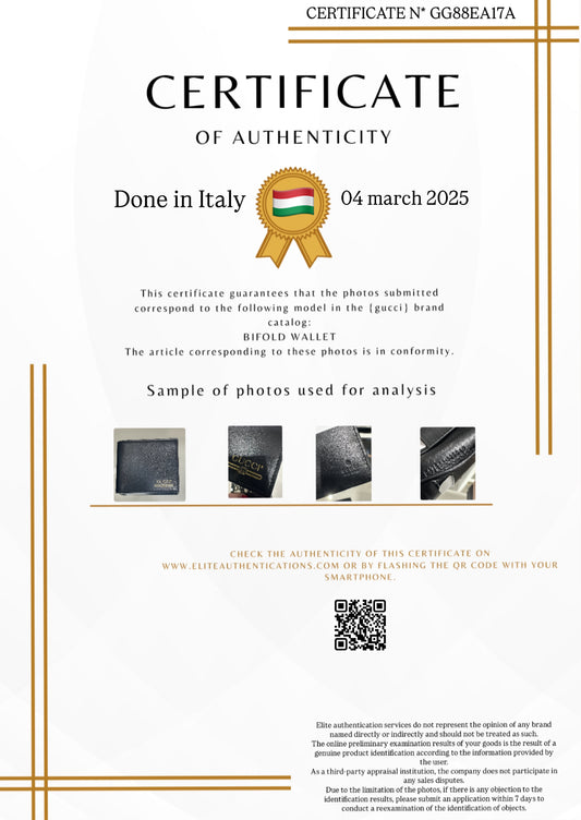 AUTHENTICITY CERTIFICATE