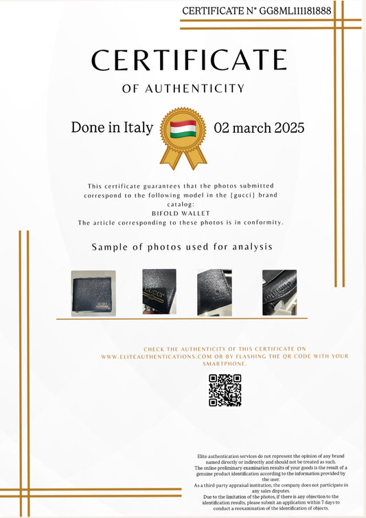 AUTHENTICITY CERTIFICATE