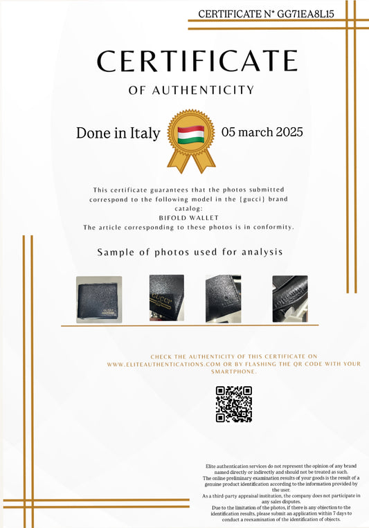 AUTHENTICITY CERTIFICATE